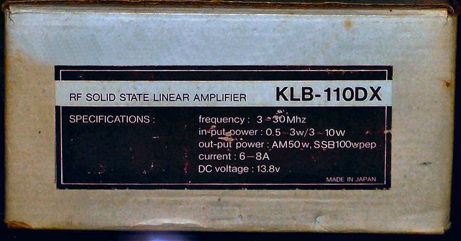 KLB-110 DX